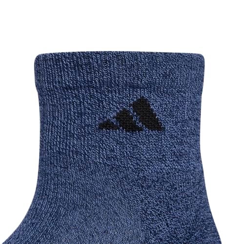 adidas Men's Socks, Athletic Cushioned Quarter 6-Pack, Ankle Fit with Arch Support - Image 3