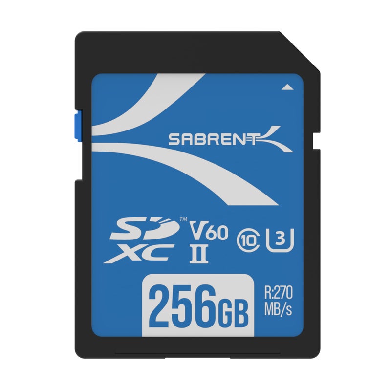 SABRENT Rocket V60 256GB SD UHS-II Memory Card R270MB/s W170MB/s (SD-TL60-256GB) - Image 1