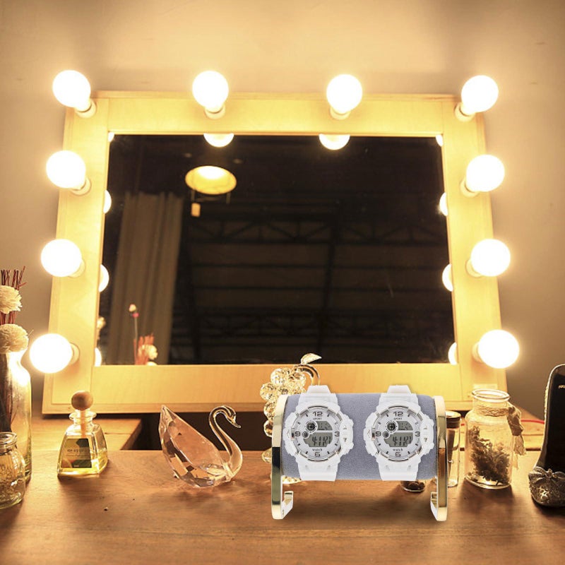 Gray Metal Jewelry Display Stand Bracelet Watch Holder Organizer Rack For Home Showcase Storage - Image 5