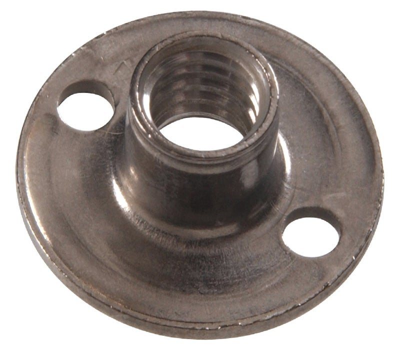 Hillman 4146 Stainless Round Base Tee Nut 3816 x 716 x 34 Stainless Steel