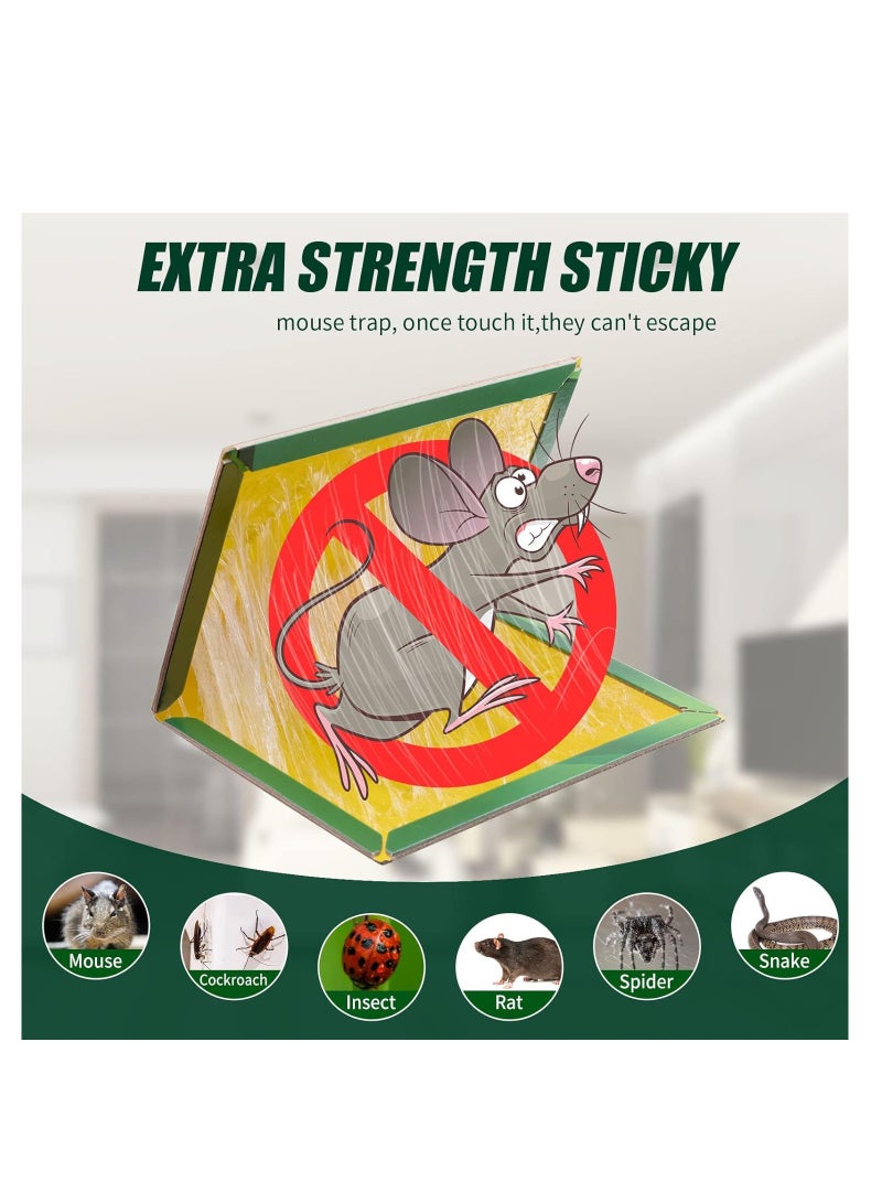 SYOSI 10 Pack Large Mouse Glue Traps with Enhanced Stickiness for Rat Rodent Cockroach and Other Household Sticky Pad Board House Indoor Outdoor  - Image 3