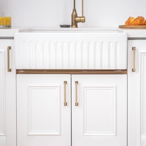 homdiy 10 Pack 5-1/16 Inch Champagne Bronze Cabinet Pulls, Solid Heavy-Duty Zinc Alloy Kitchen Handles, Gold Cabinet Handles Modern Square Drawer Pulls for Cupboard, Dresser, Wardrobe - Image 4