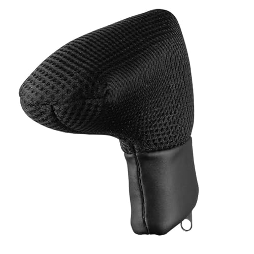 Sahara Black Mesh Blade Golf Putter Head Cover with Zipper Closure, Fits Most Right and Left Handed Blade Putters - Image 1