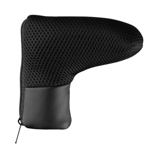 Sahara Black Mesh Blade Golf Putter Head Cover with Zipper Closure, Fits Most Right and Left Handed Blade Putters - Image 3