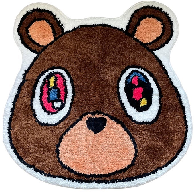 GRADUATION BEAR RUG HYPEBEAST RUG HANDMADE TUFTED RUG HANDMADE PREMIUM 30IN 75CM AESTHETIC RUG DECOR PREPPY ROOM DECOR DESIGNER RUGS RUG
