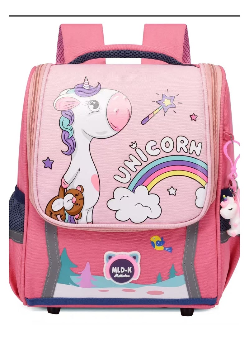 يونيكورن 3-6-year-old الفتيات الفتيان الرضع حقيبة : لطيف الفتيات الفتيان الرضع حقيبة الكتف - مرحلة ما قبل المدرسة على ظهره - الوردي - Image 1
