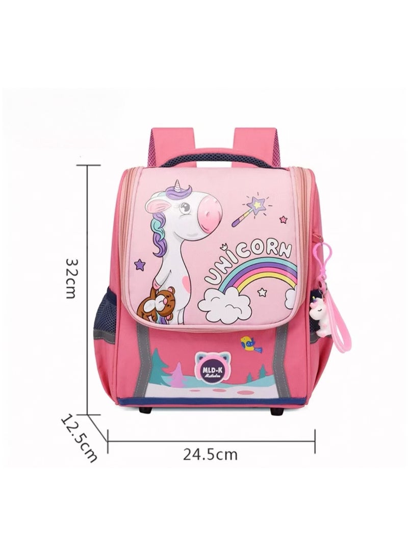 يونيكورن 3-6-year-old الفتيات الفتيان الرضع حقيبة : لطيف الفتيات الفتيان الرضع حقيبة الكتف - مرحلة ما قبل المدرسة على ظهره - الوردي - Image 2