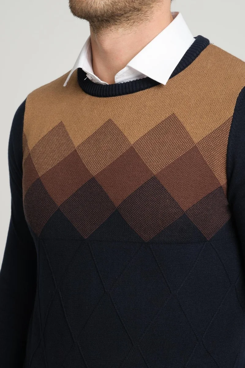 Alexander Gardi Patterned Crew Neck SWEATER (E23-6715)