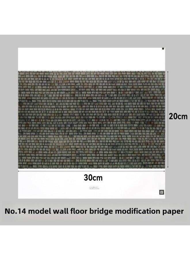 Microscopic Simulation Wall Decal Material Clear Adhesive Backing Multi-Size Plastic Building Model Decoration Sticker DIY-Color:QZ-14  - Image 1