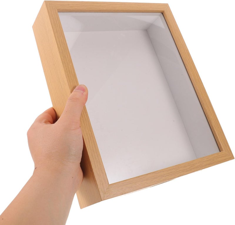 Insect Display Case: Specimen Shadowbox Frame - 10.6x8.6 with 2.56" Depth Vintage Seashell Box Craft for Figurine Collection Dried Flower Display - Image 4