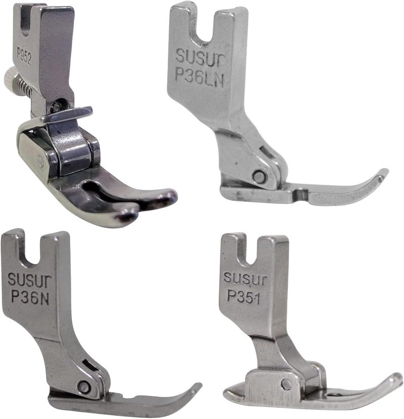 SSS P952 P351 P36N P36LN Industrial Sewing Machine Presser Foot Combo Pack of 4 Pressure Foot - Image 1