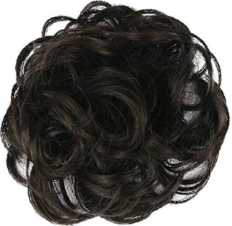 CHANDERKASH Synthetic Natural Black Fashion Hair JudaBun MakerHair Extension for Womens Black_Hair Acessories - Image 1