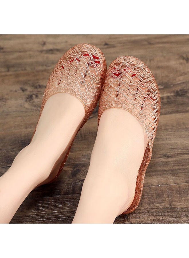 Footoppo Crystal Slip-on Sandals For Women, Fashionable And Stylish Home Slippers, Summer Non-slip Closed-toe Slippers For Wome - Image 2