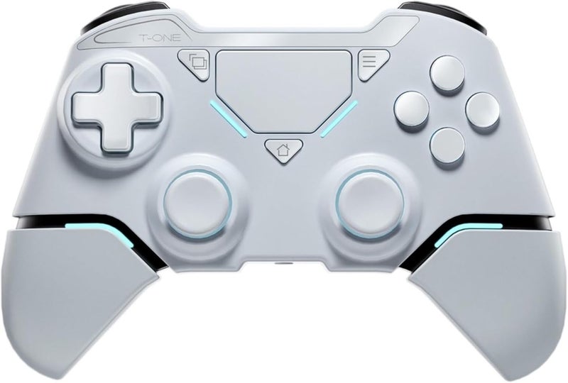 Wireless Gamepad Remote Controller Compatible with PS4 Console/Pro/Slim and PC has 6 Axis motion sensor, Dual Vibration Motor, Audio Jack (Black PRO) - Image 1