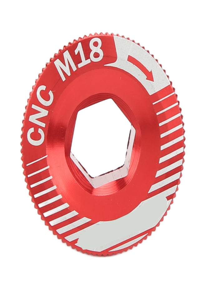 إنلي برغي ذراع كرنك الدراجة من سبائك الألومنيوم M18، برغي تثبيت كرنك، مسمار ذراع مجموعة كرنك الدراجة M18 أحمر - Image 2