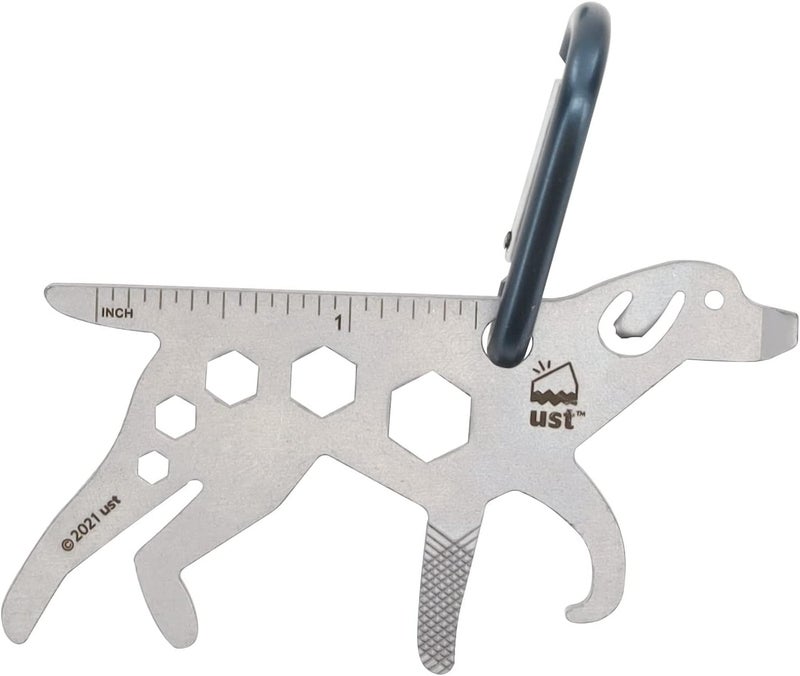 UST Tool-a-Long Multi-Tool Carabiners with Durable, Compact Stainless Steel Construction for Hiking, Kayaking, Camping, Travel and Outdoor Survival - Image 1