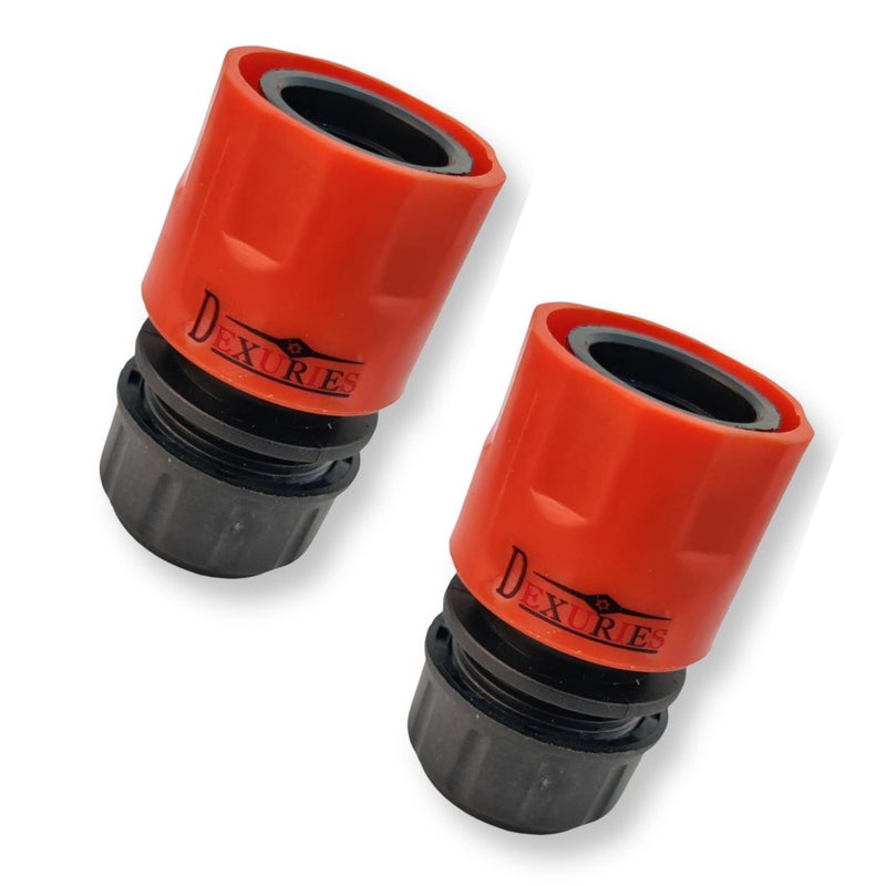 DEXURIES Universal Heavy Duty High-Pressure Washer 3/4" Connector & Quick Connector | Connector Nipple Accessory | Garden Hose Quick Connector (Pack of 2, Multicolour) - Image 4