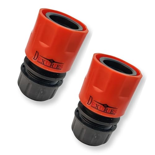 DEXURIES Universal Heavy Duty High-Pressure Washer 3/4" Connector & Quick Connector | Connector Nipple Accessory | Garden Hose Quick Connector (Pack of 2, Multicolour) - Image 1