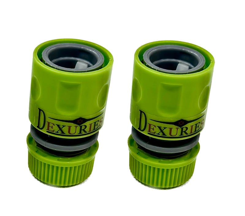 DEXURIES Universal Heavy Duty High-Pressure Washer 3/4" Connector & Quick Connector | Connector Nipple Accessory | Garden Hose Quick Connector (Pack of 2, Multicolour) - Image 2