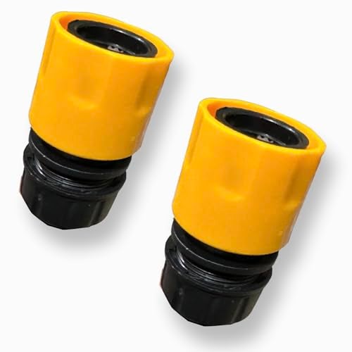 DEXURIES Universal Heavy Duty High-Pressure Washer 3/4" Connector & Quick Connector | Connector Nipple Accessory | Garden Hose Quick Connector (Pack of 2, Multicolour) - Image 3