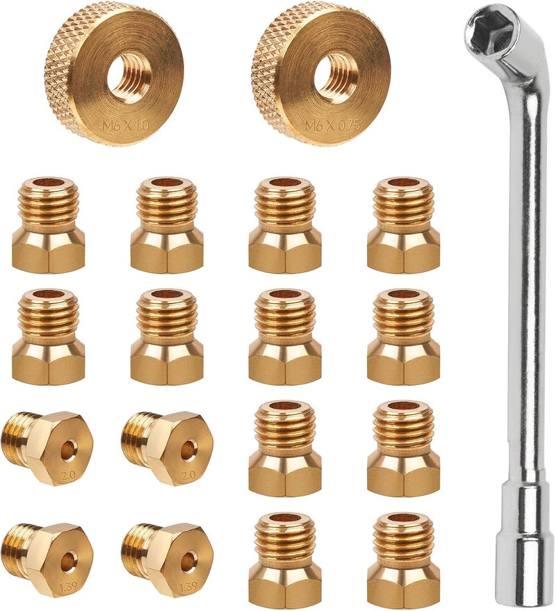 GASPRO Natural Gas Conversion Kit, Propane to NG Orifices Nozzle, for Blackstone 28'' & 36'' Griddles, Rangetop Combo, Tailgater, DIY Burner Replacement Parts Multi usage - Image 1