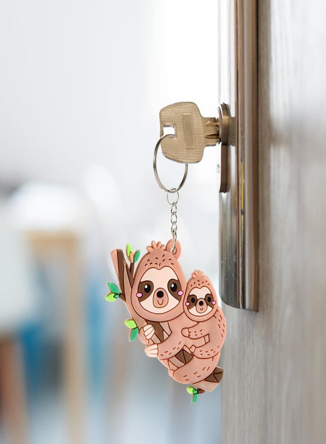 Mirabuy 40 Pack Sloth Keychains Sloth Key Rings for Sloth Lover Gifts, Sloth Themed Decorations, Birthday Gifts - Image 5