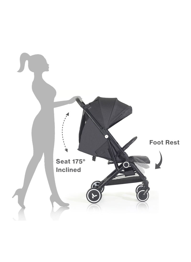Travel Cabin Stroller With Coffee Cup Holder - Black - pzsku/Z7254C7A87739A97AEF45Z/45/_/1686057992/bf09cb25-8339-44f2-b46c-a8f3ec391f86