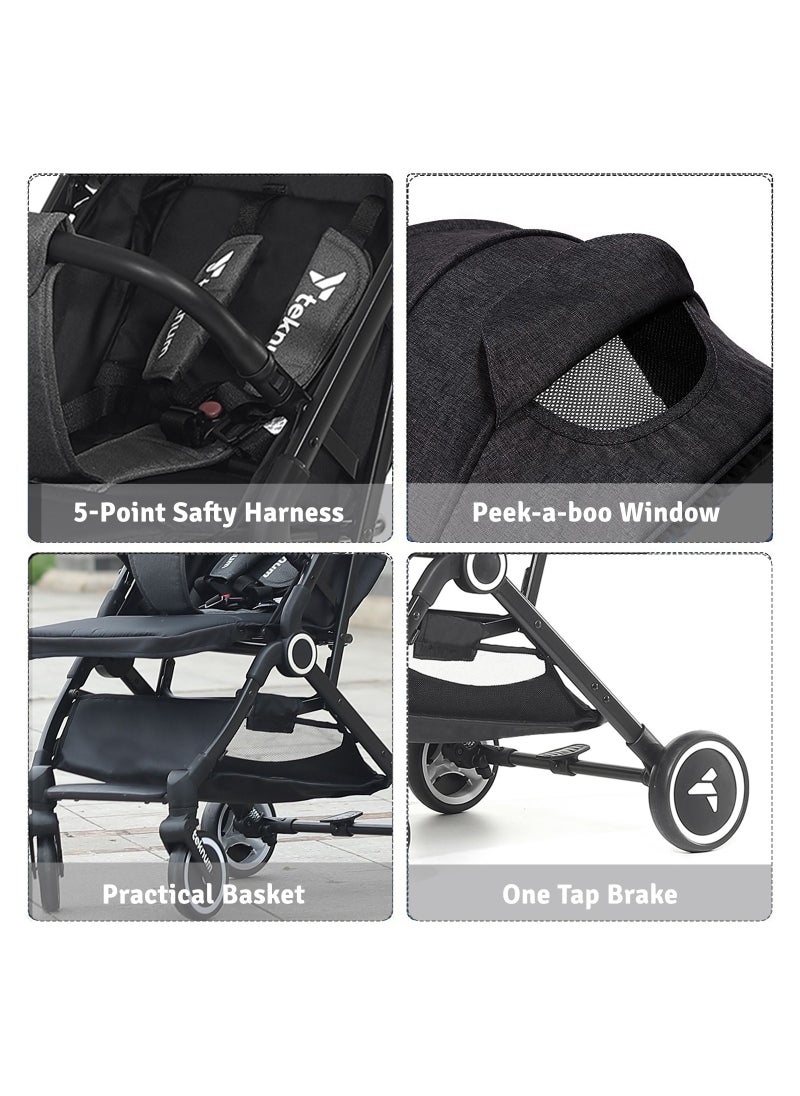 Travel Cabin Stroller With Coffee Cup Holder - Black - pzsku/Z7254C7A87739A97AEF45Z/45/_/1686057993/6e4fe505-a97d-4f94-8f68-c22450522d12