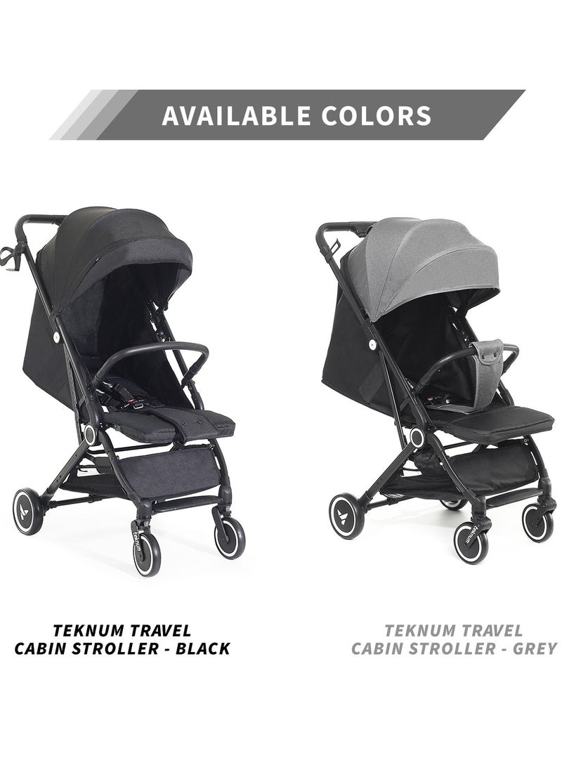 Travel Cabin Stroller With Coffee Cup Holder - Black - pzsku/Z7254C7A87739A97AEF45Z/45/_/1686057994/e3c54182-c1f8-41af-ae96-c176db6cab68