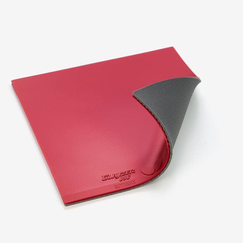 Butterfly Glayzer 09C Table Tennis Rubber Table Tennis Rubber | 1.9 mm or 2.1 mm | Red or Black | 1 Inverted Table Tennis Rubber Sheet | Professional Table Tennis Rubber - Image 3