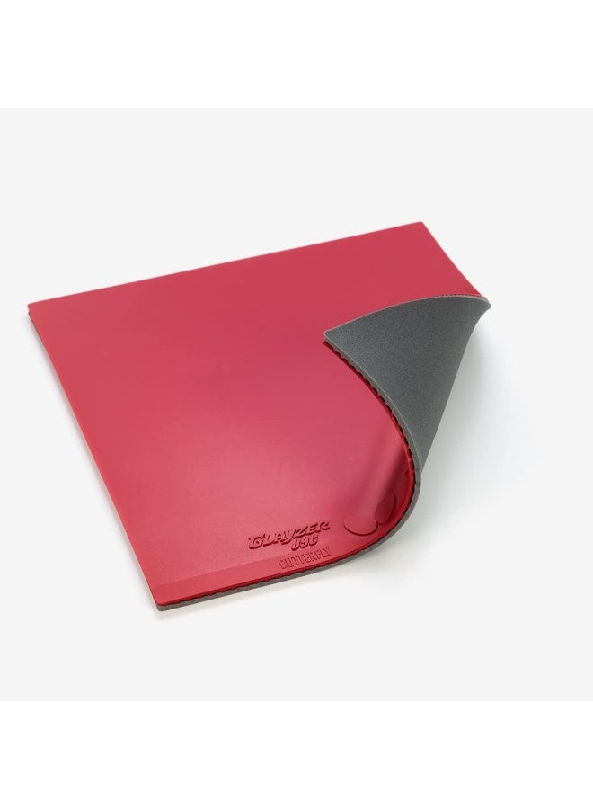 Butterfly Glayzer 09C Table Tennis Rubber Table Tennis Rubber | 1.9 mm or 2.1 mm | Red or Black | 1 Inverted Table Tennis Rubber Sheet | Professional Table Tennis Rubber - Image 3