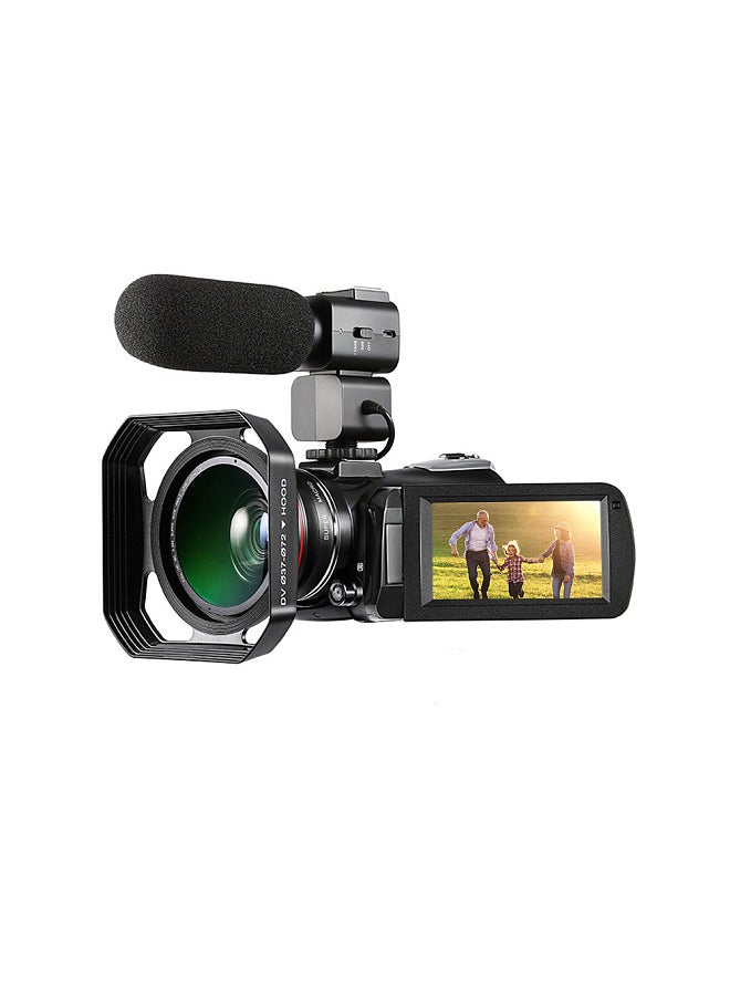 ORDRO - AC3 4K WiFi Digital Video Camera Camcorder DV Recorder 30MP 30X Zoom IR Night Vision 3.0 Inch IPS LCD Touchscreen - Image 1