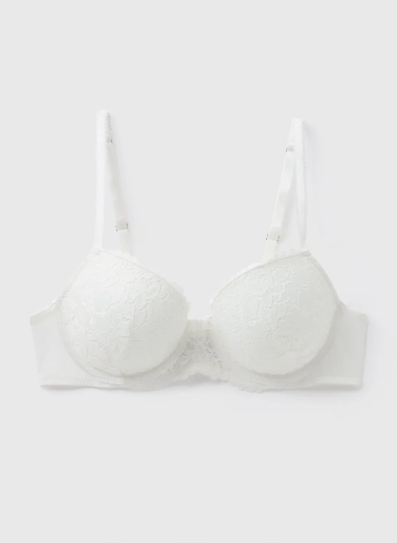 ماتلان Cream Lace Detail Bra