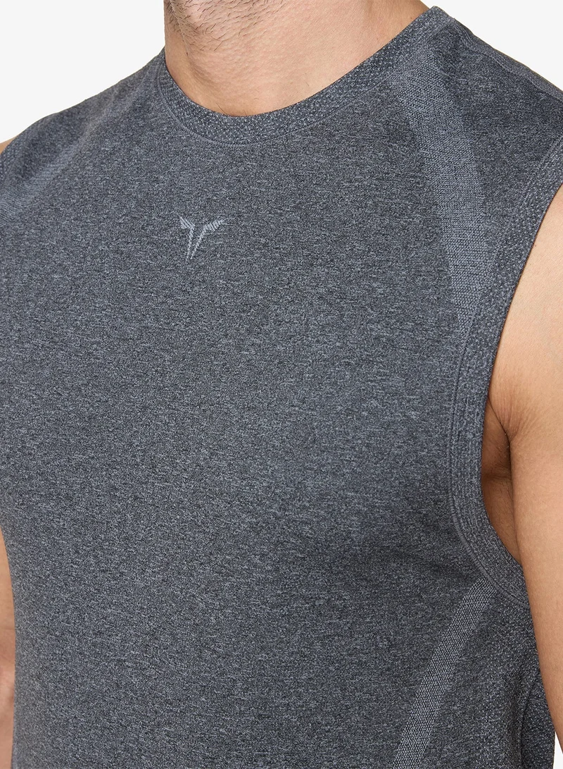 Squatwolf Sleet Marl Seamless Tank for Men | Best Price UAE