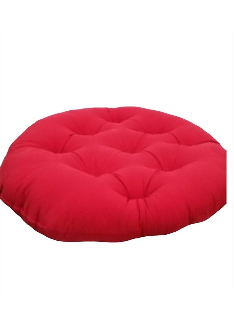 Tekno Trust Fabric Macrame Swing Luxury Cushion (Cushion Set) Stain Resistant Washable Fabric Claret Red Single Seater  - Image 2