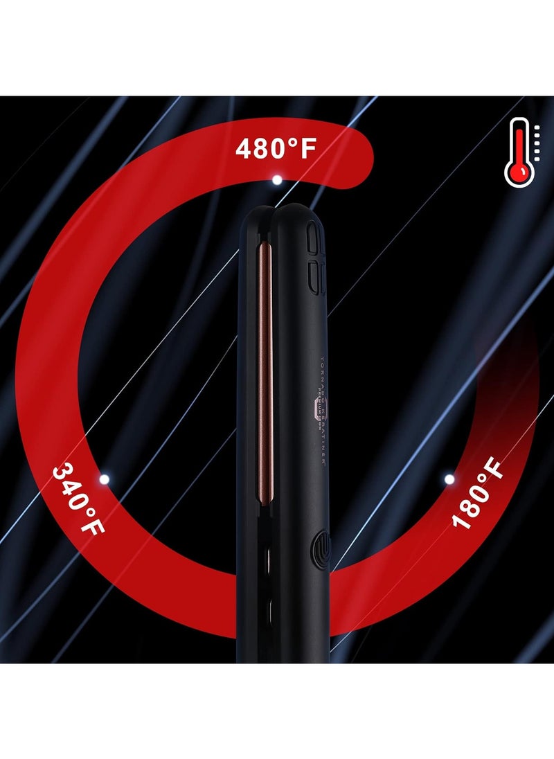 Tornado Keratiner Straightener and Curler 2in1 with LCD Display 15s Fast Heating Ultra hot hair constant high heat Adjustable Temperature Healthy Styling for All Hairstyles  - Image 3