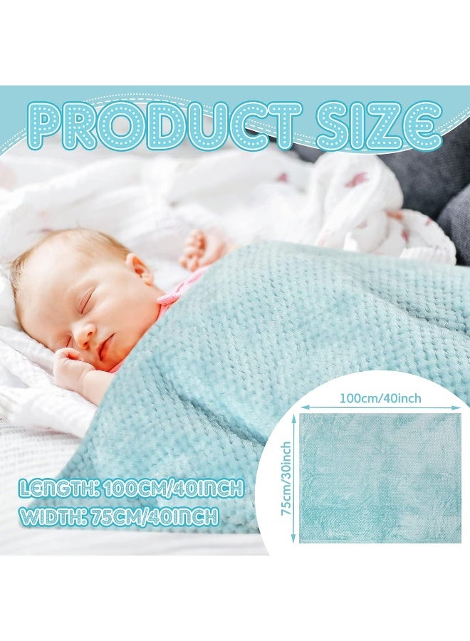 Kenning 6 Colors Baby Blankets Flannel Soft Warm Cozy Coral Fleece Toddler, Infant or Newborn Receiving Blanket for Crib, Stroller, Travel, Decorative (30 x 40 Inch) - Image 2