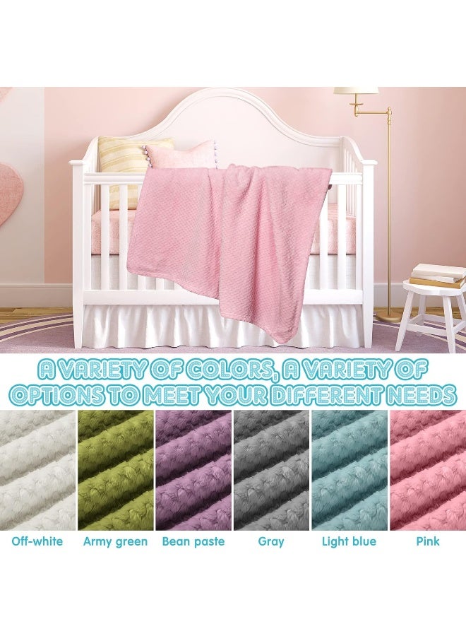 Kenning 6 Colors Baby Blankets Flannel Soft Warm Cozy Coral Fleece Toddler, Infant or Newborn Receiving Blanket for Crib, Stroller, Travel, Decorative (30 x 40 Inch) - Image 4