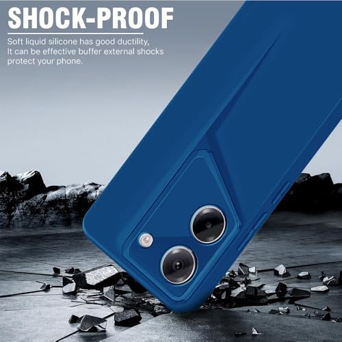 WOW IMAGINE Slim Back Cover for Poco M7 Pro 5G | Blade Series Ultra Thin Case with Lightweight Design | Camera Protection | Soft Matte Silicone Flexible Mobile Case - Blue - Image 3