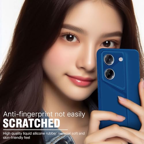 WOW IMAGINE Slim Back Cover for Poco M7 Pro 5G | Blade Series Ultra Thin Case with Lightweight Design | Camera Protection | Soft Matte Silicone Flexible Mobile Case - Blue - Image 4