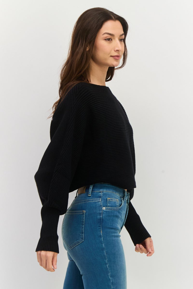 En Saison Women Regular Fit Long Sleeve Knitted Cardigans Black - Image 3