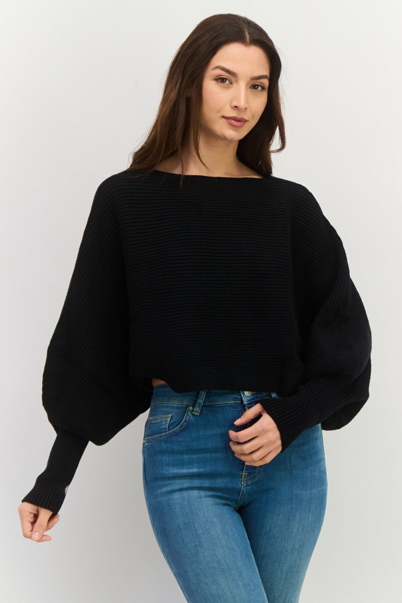 En Saison Women Regular Fit Long Sleeve Knitted Cardigans Black - Image 1