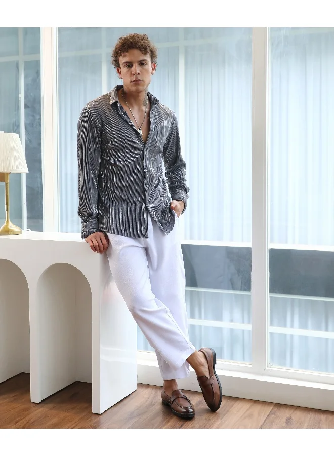 كامبوس سوترا قميص مطوي مجعد