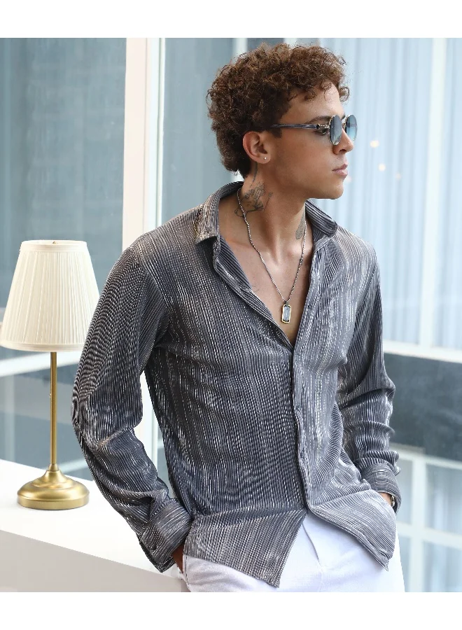 كامبوس سوترا قميص مطوي مجعد