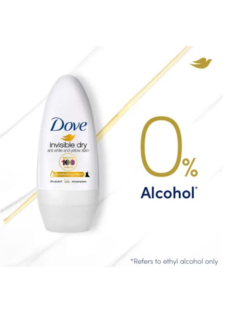 دوف مزيل عرق دوف رول أون، كريم مرطب جاف غير مرئي، 40 مل، - Image 4