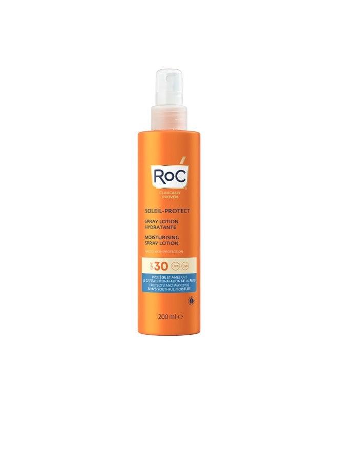 روك لوشن رذاذ مرطب Roc Soleil Protect SPF30 200 مل - Image 1