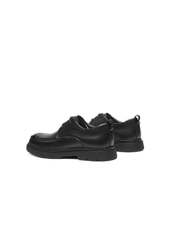 Red Dragonfly Men's Leather Shoes High-end Business Comfortable Casual Cowhide Dad Shoes Wta35014 Black Size 41 - Image 4