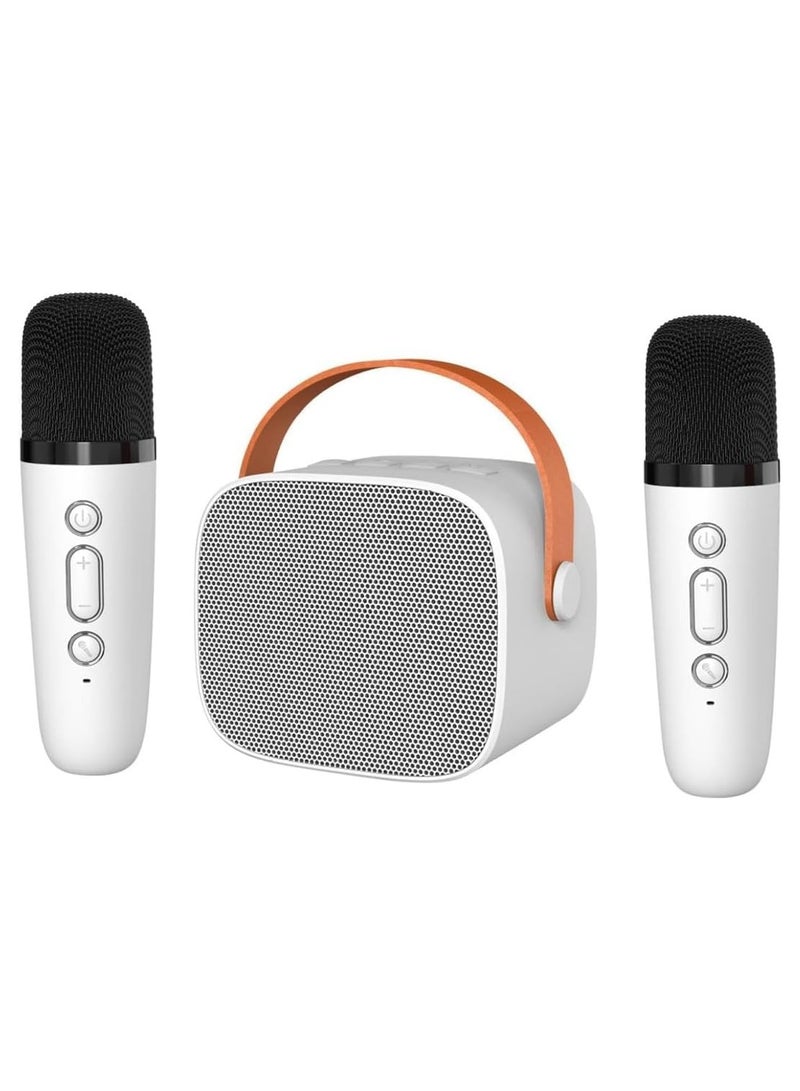 Wireless Bluetooth Speaker with Microphone for Karaoke, Portable Mini Karaoke Machine with 2 Wireless Mics, LED Lights, Perfect for Home Parties, Birthdays - Great Gifts for Kids and Adults - Image 2