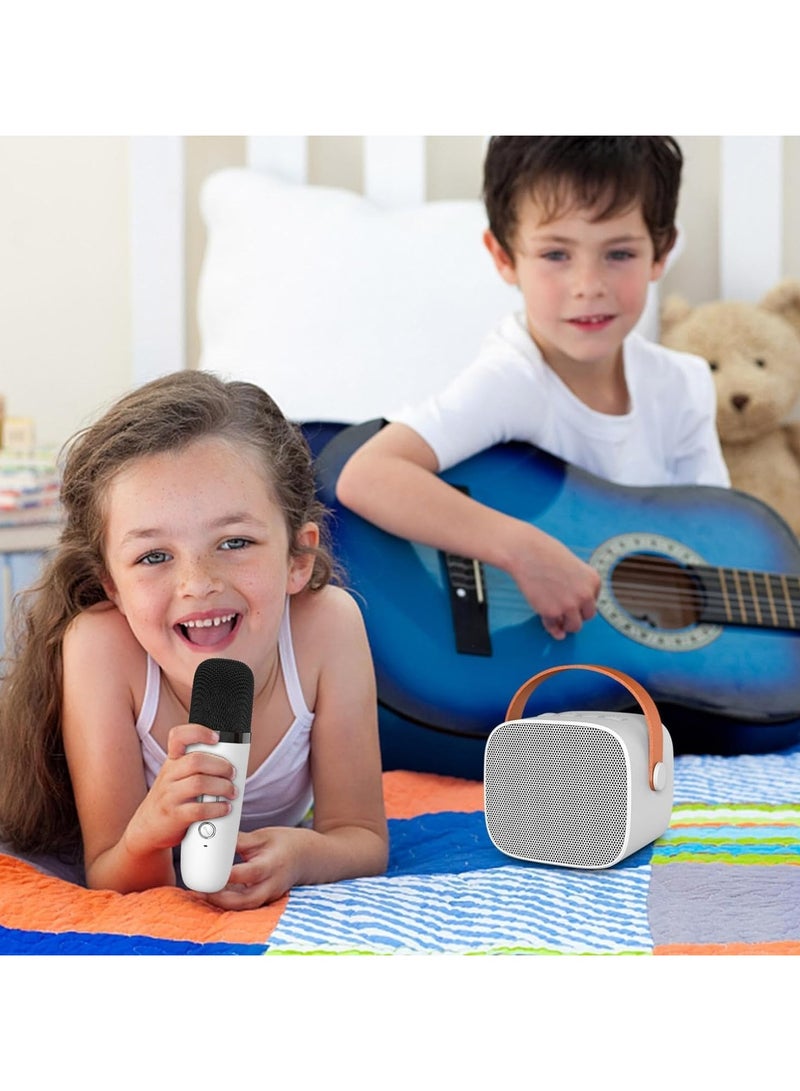 Wireless Bluetooth Speaker with Microphone for Karaoke, Portable Mini Karaoke Machine with 2 Wireless Mics, LED Lights, Perfect for Home Parties, Birthdays - Great Gifts for Kids and Adults - Image 5