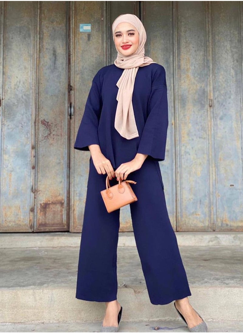 Loquat Women's Solid Color Split Set 